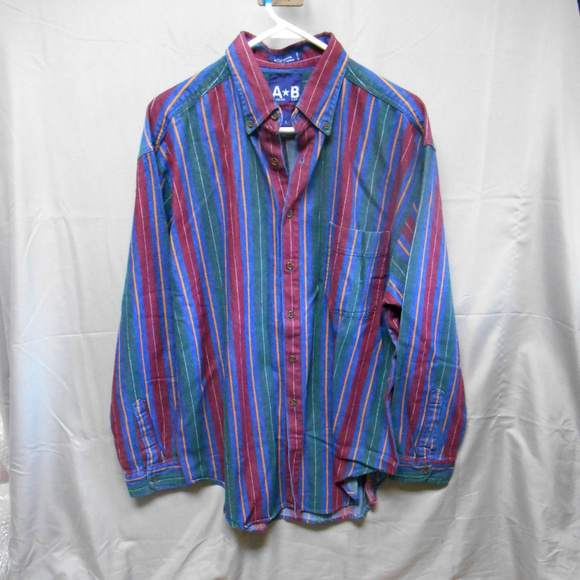 American Blue Other - American Blue multi color striped button shirt L